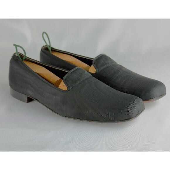 Henry Maxwell London Black Square-Toe Loafers M 10 main image 2